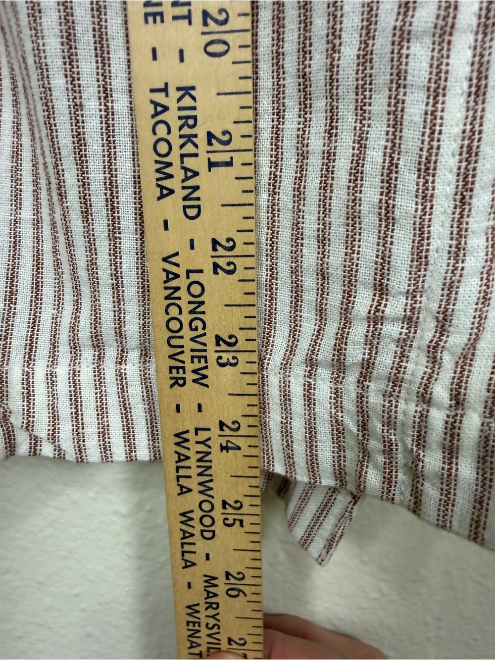 Caslon Petite XS Striped Linen Blend Blazer Jacket - Picture 4 of 5
